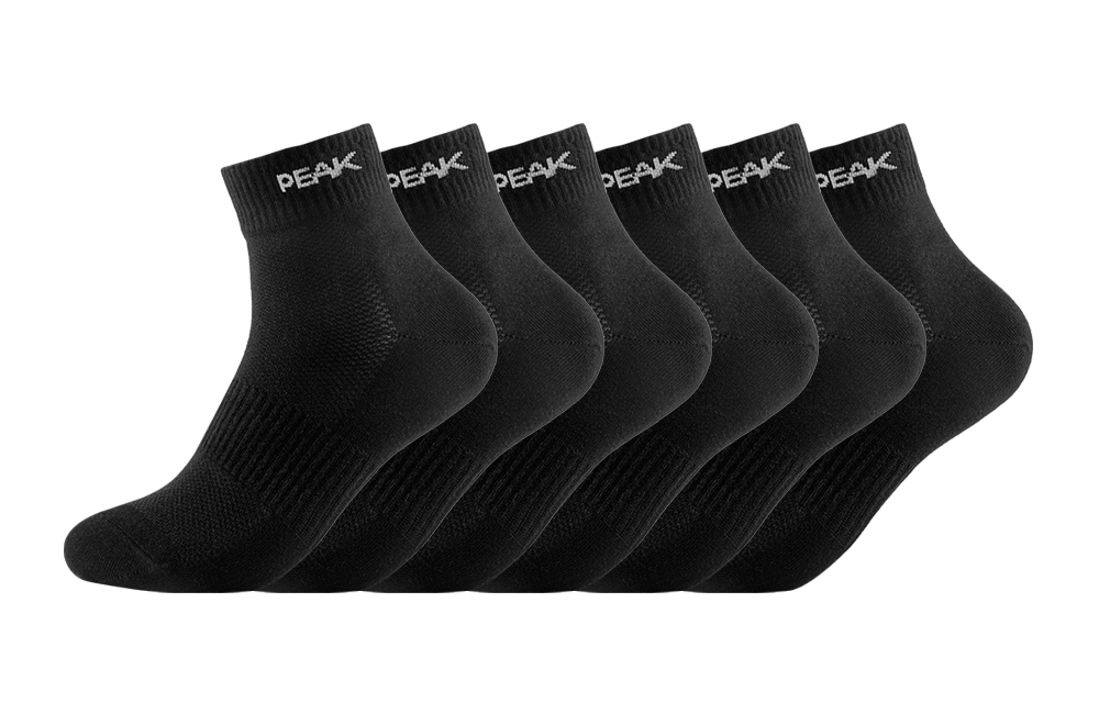 Унисекс носки PEAK до середины икры, 6 пар черные
Унисекс носки PEAK до середины икры, 6 пар черные