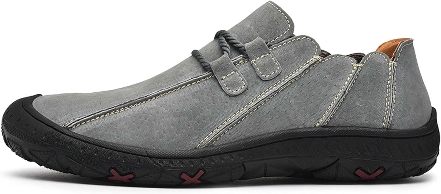 Мужские модные кожаные прогулочные туфли, верх ручной работы, защита пальцев от ударов, дышащая охлаждающая стелька из латекса с эффектом сот, низкие повседневные мужские туфли на плоской подошве, обувь для вождения Vtiao, серый
Мужские модные кожаные прогулочные туфли, верх ручной работы, защита пальцев от ударов, дышащая охлаждающая стелька из латекса с эффектом сот, низкие повседневные мужские туфли на плоской подошве, обувь для вождения Vtiao, серый