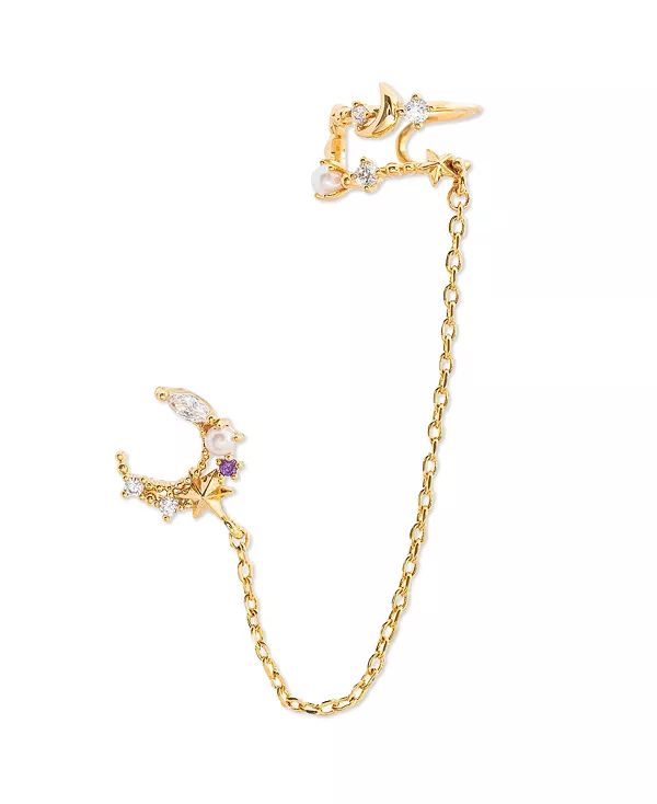 Серьги-Каффы и серьги-гвоздики с кристаллами и позолотой в виде космического неба Girls Crew, gold
Серьги-Каффы и серьги-гвоздики с кристаллами и позолотой в виде космического неба Girls Crew, gold