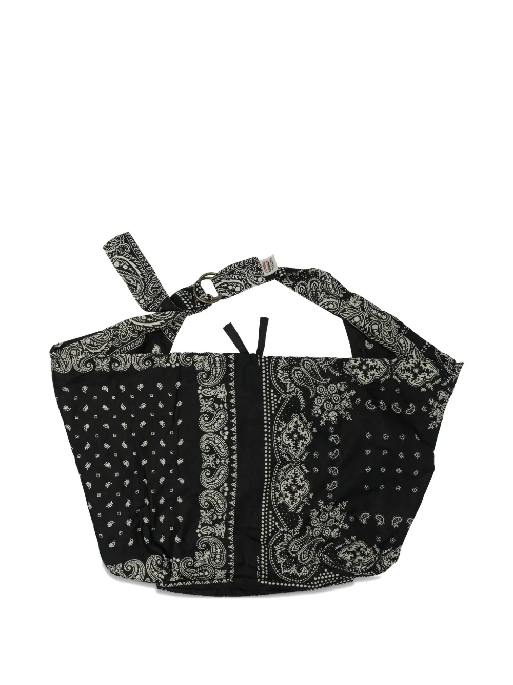 Сумка через плечо с принтом банданы и кольцевым узором KAPITAL, черный
Сумка через плечо с принтом банданы и кольцевым узором KAPITAL, черный