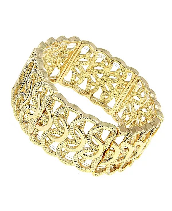 Плетеный эластичный браслет-петля 2028, gold
Плетеный эластичный браслет-петля 2028, gold