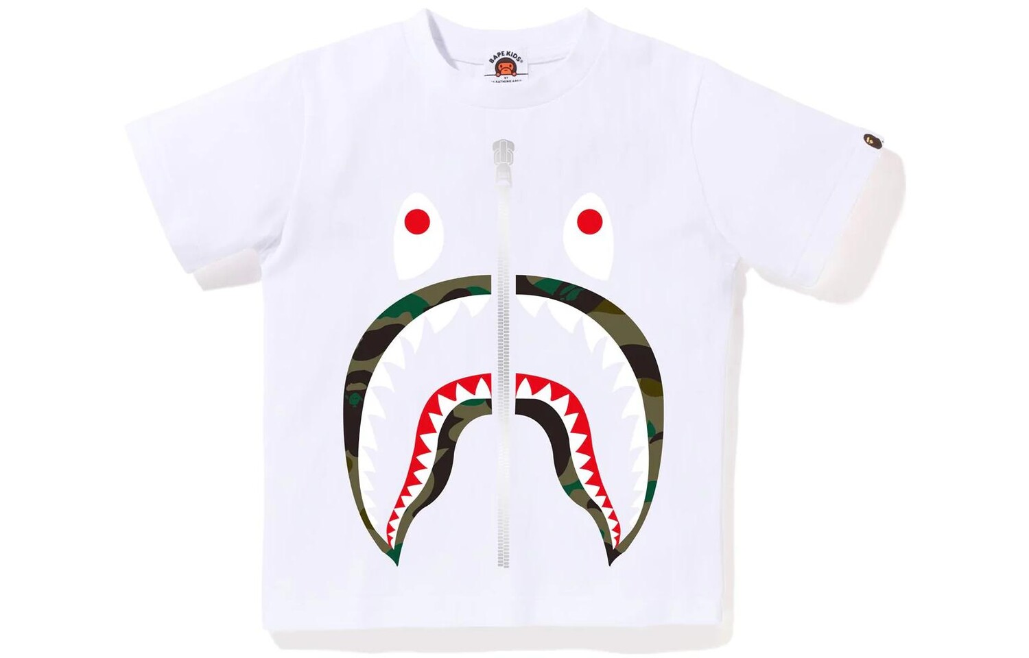 Детская футболка A Bathing Ape, белый/зеленый
Детская футболка A Bathing Ape, белый/зеленый