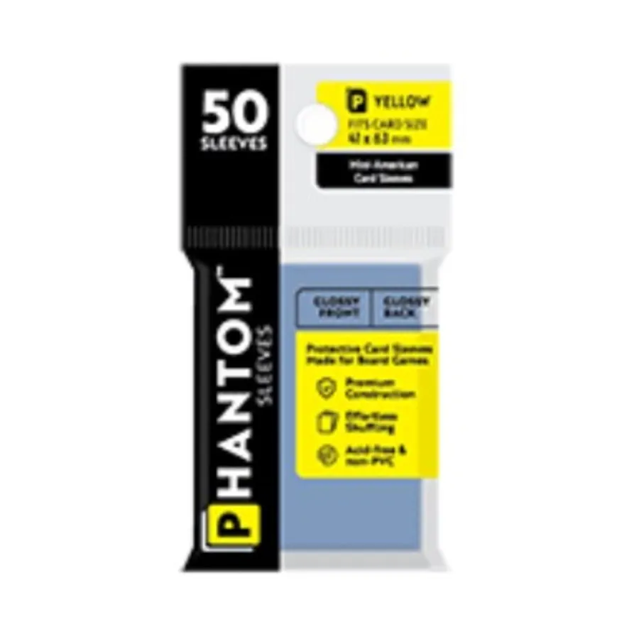 Глянцевый/матовый - Желтый, 41x63 мм (50), Phantom Sleeves
Глянцевый/матовый - Желтый, 41x63 мм (50), Phantom Sleeves