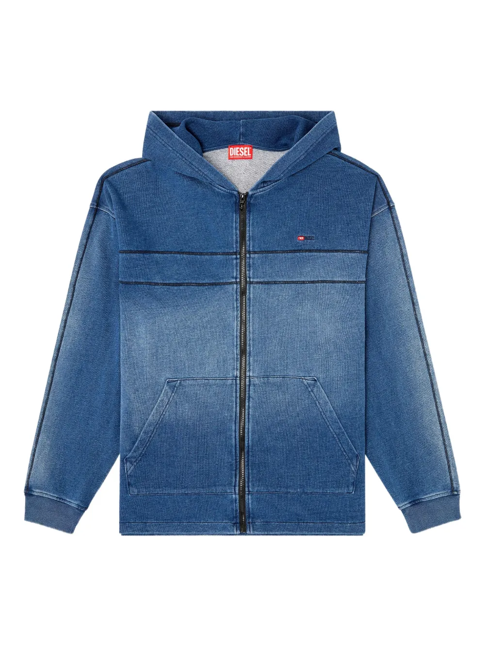 Толстовка с капюшоном на молнии DIESEL, синий
Толстовка с капюшоном на молнии DIESEL, синий