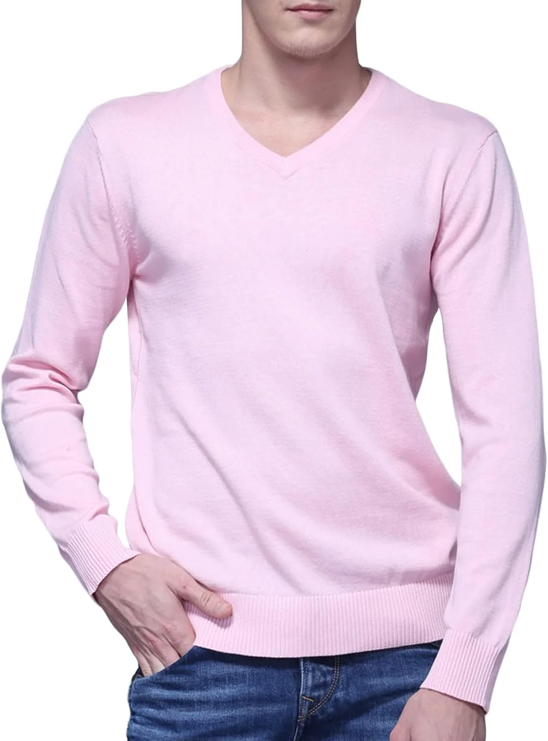 Мужской свитер с V-образным вырезом, длинный рукав, дышащий Kaxiya2021
Мужской свитер с V-образным вырезом, длинный рукав, дышащий Kaxiya2021