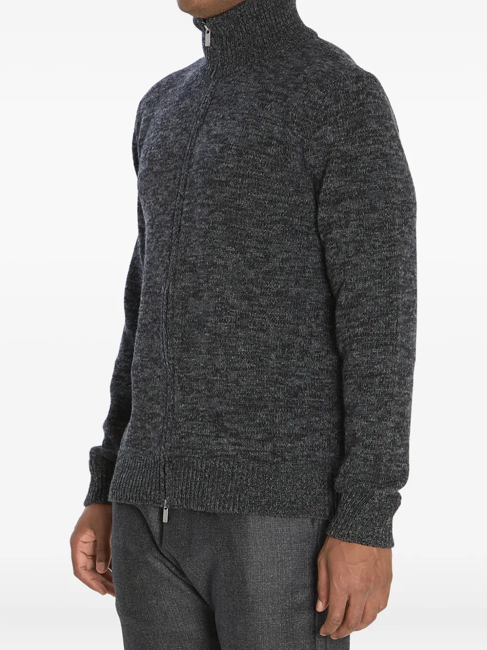 Свитер на молнии с высоким воротником Barena, черный
Свитер на молнии с высоким воротником Barena, черный