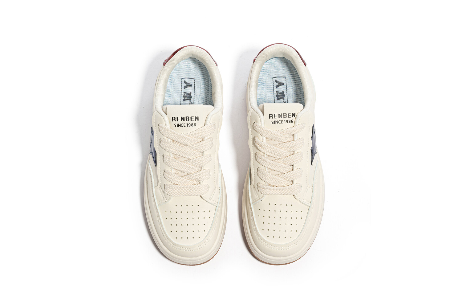 Кеды, скейтборд обувь женская низкая Humanism 1986, белый/красный 
Кеды, скейтборд обувь женская низкая Humanism 1986, белый/красный