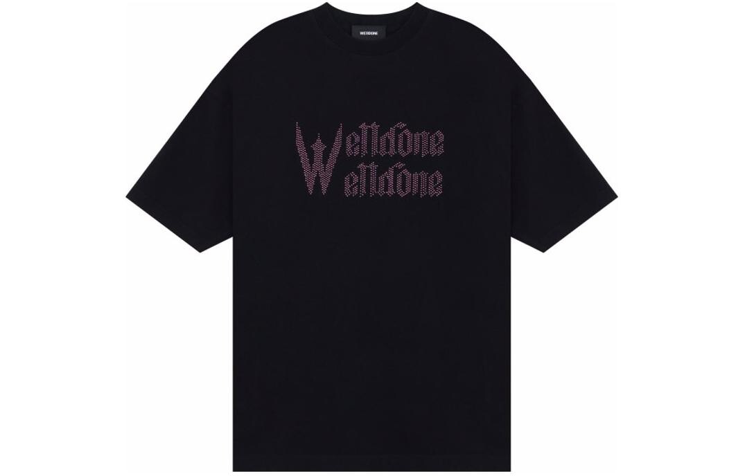 Футболка унисекс черная We11Done, черный
Футболка унисекс черная We11Done, черный