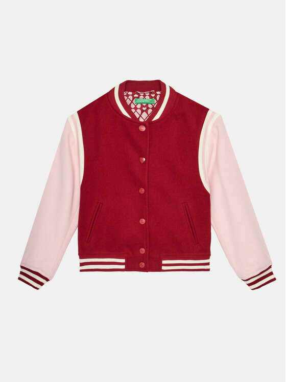 Бомбер стандартного кроя United Colors Of Benetton, красный
Бомбер стандартного кроя United Colors Of Benetton, красный