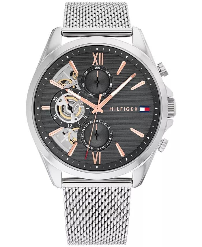 Мужские многофункциональные серебряные часы из нержавеющей стали 43,5 мм Tommy Hilfiger, серебро
Мужские многофункциональные серебряные часы из нержавеющей стали 43,5 мм Tommy Hilfiger, серебро