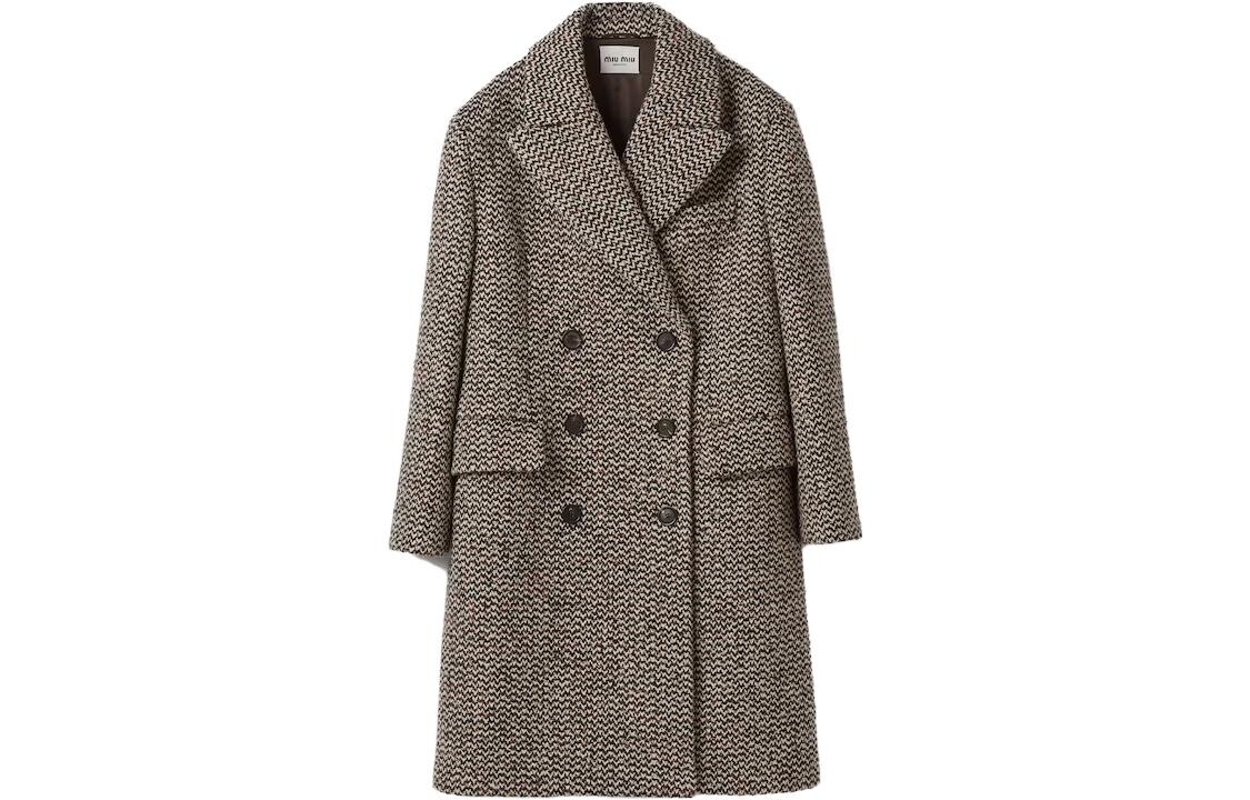 Пальто женское Miu Miu, коричневый 
Пальто женское Miu Miu, коричневый