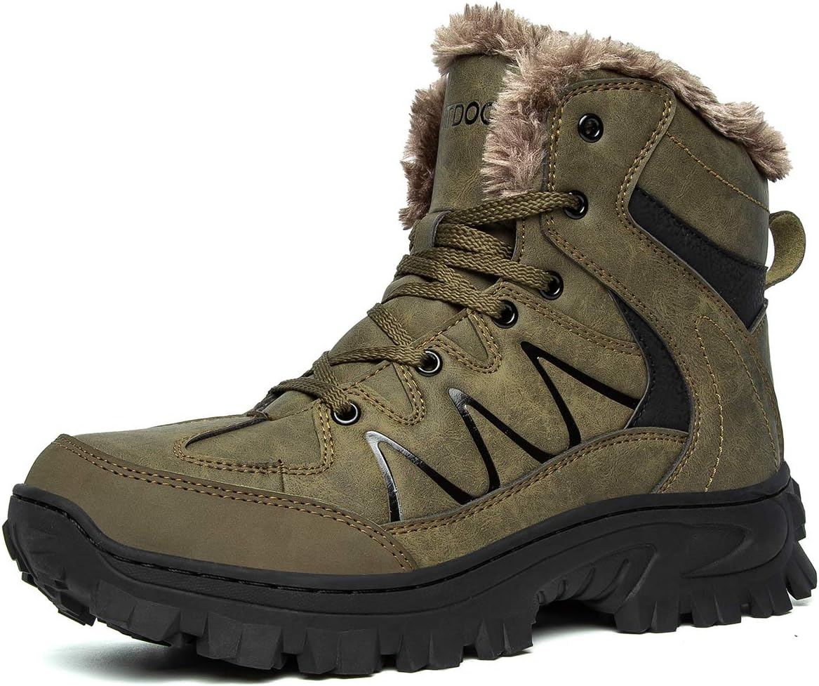 Мужские водонепроницаемые зимние походные ботинки для альпинизма и треккинга с утеплителем и меховой подкладкой Betoosen, Olive
Мужские водонепроницаемые зимние походные ботинки для альпинизма и треккинга с утеплителем и меховой подкладкой Betoosen, Olive