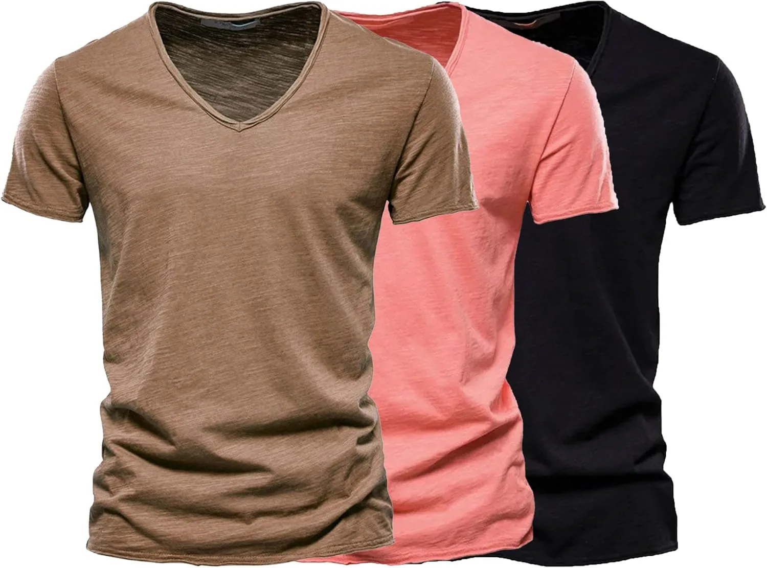 Мужская футболка Slim Fit с V-образным вырезом, 3 шт QOAAIE
Мужская футболка Slim Fit с V-образным вырезом, 3 шт QOAAIE