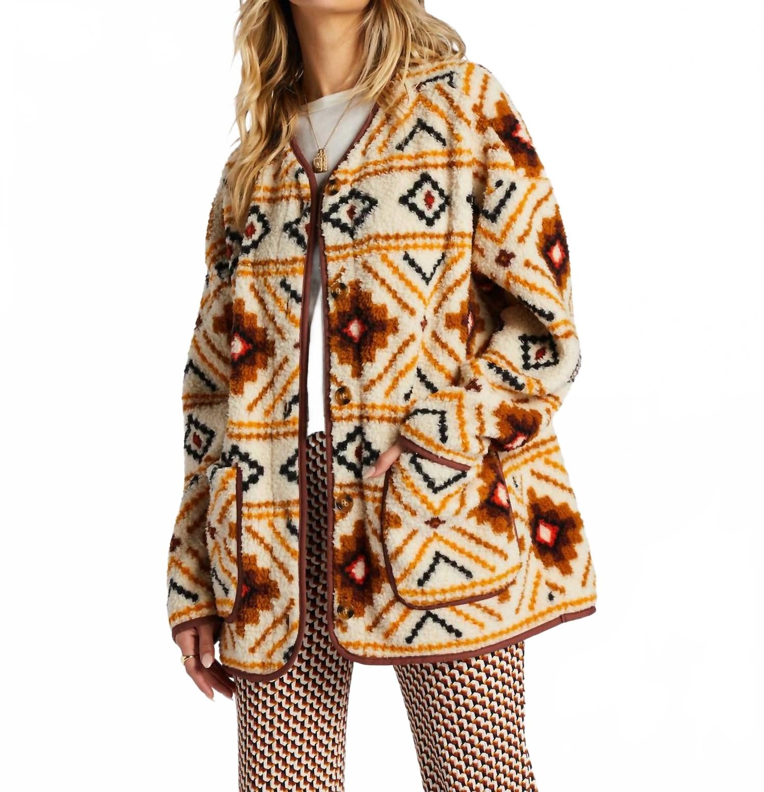 Уютная куртка у камина в белом мульти Billabong
Уютная куртка у камина в белом мульти Billabong