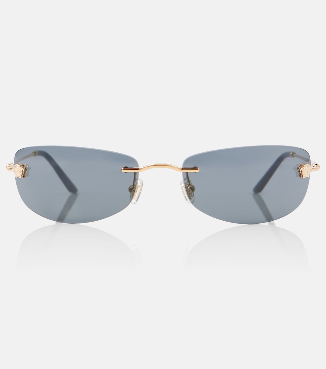 Прямоугольные солнцезащитные очки Damier Plaque Versace
Прямоугольные солнцезащитные очки Damier Plaque Versace