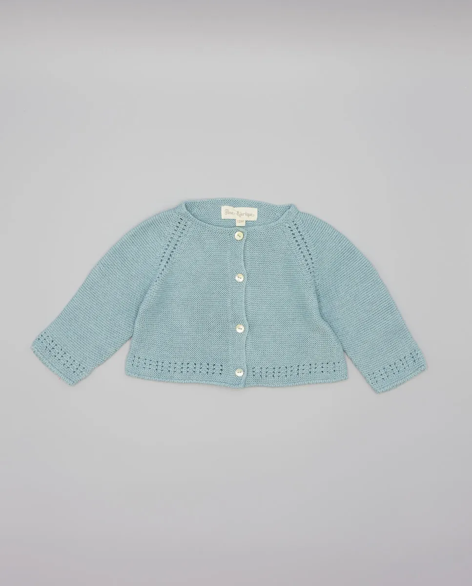 Вязаная детская куртка с пуговицами Fina Ejerique, светло-зеленый
Вязаная детская куртка с пуговицами Fina Ejerique, светло-зеленый