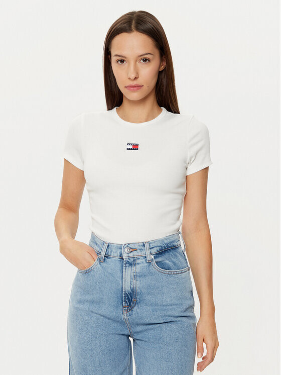 Футболка узкого кроя Tommy Jeans, белый
Футболка узкого кроя Tommy Jeans, белый
