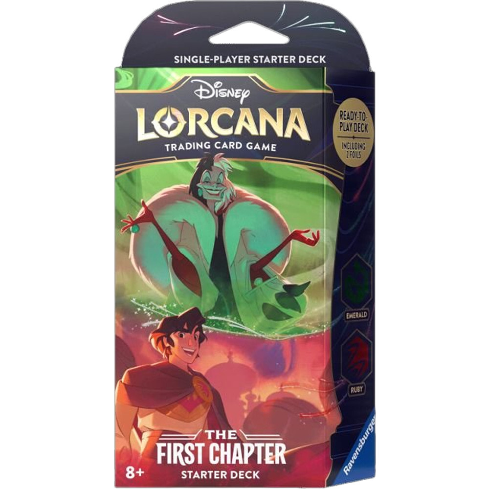 Карточная игра Ravensburger Lorcana TCG: The First Chapter - Starter Deck - Emerald & Ruby
Карточная игра Ravensburger Lorcana TCG: The First Chapter - Starter Deck - Emerald & Ruby
