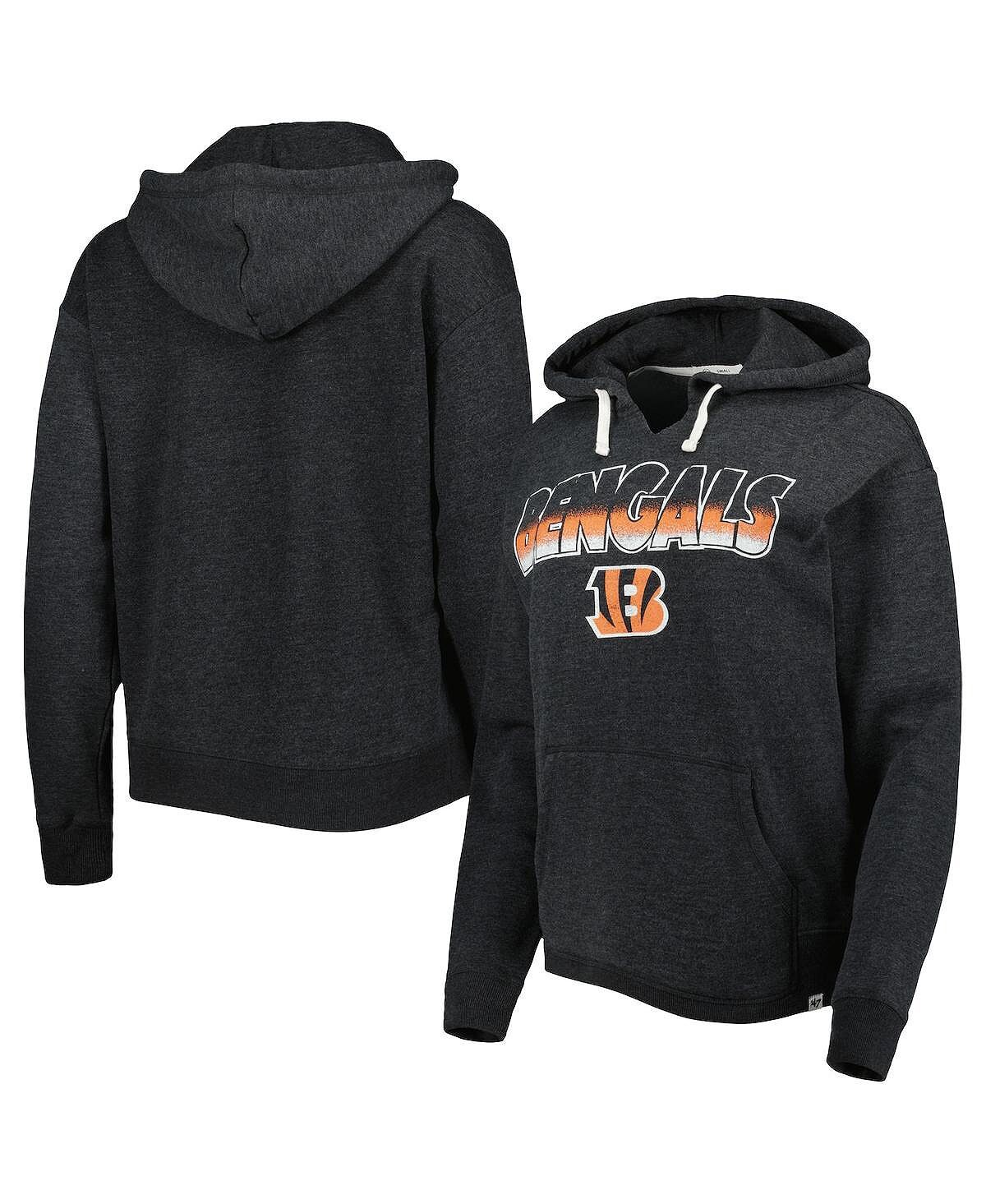 Женский черный пуловер с капюшоном Cincinnati Bengals Color Rise Kennedy '47 Brand, черный
Женский черный пуловер с капюшоном Cincinnati Bengals Color Rise Kennedy '47 Brand, черный