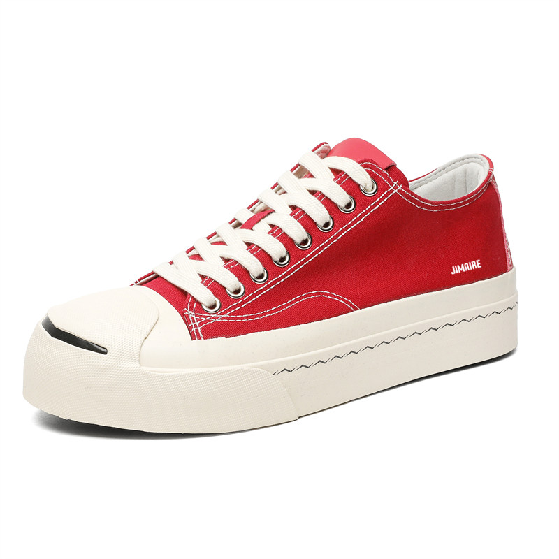 King Jinmai Низкие скейтерские кроссовки унисекс красные, цвет Red 
King Jinmai Низкие скейтерские кроссовки унисекс красные, цвет Red