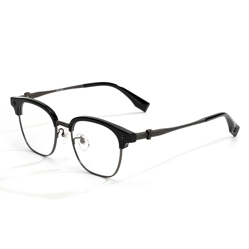 Police Титановые очки в стиле бровей унисекс, VPLT23K-0700 Bright Black+Matte Deep Gunmetal 
Police Титановые очки в стиле бровей унисекс, VPLT23K-0700 Bright Black+Matte Deep Gunmetal
