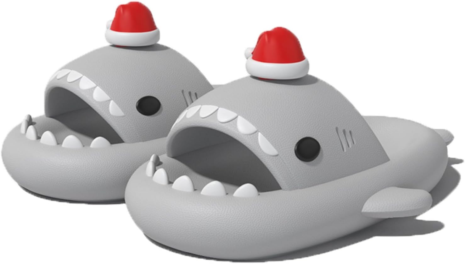 Рождественские шлепанцы Zureto Shark, сандалии Cloud Shark 3D с рождественским мультяшным акулой для женщин и мужчин, серый
Рождественские шлепанцы Zureto Shark, сандалии Cloud Shark 3D с рождественским мультяшным акулой для женщин и мужчин, серый