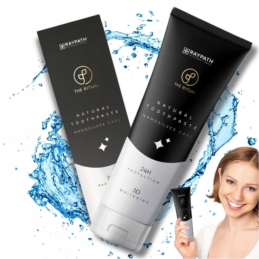 Зубная паста Raypath 100 мл 100 г Отбеливающая натуральная с наносеребром Nano
Зубная паста Raypath 100 мл 100 г Отбеливающая натуральная с наносеребром Nano