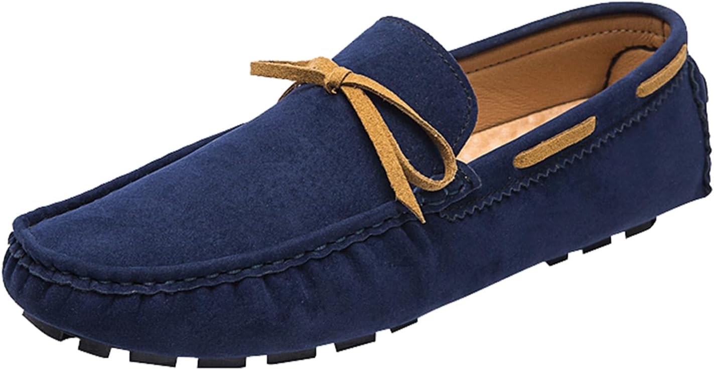 Мужские замшевые мокасины ручной работы с круглым носком, бантом, удобные туфли для вождения, модные однотонные нескользящие прогулочные туфли Enjgu, синий
Мужские замшевые мокасины ручной работы с круглым носком, бантом, удобные туфли для вождения, модные однотонные нескользящие прогулочные туфли Enjgu, синий