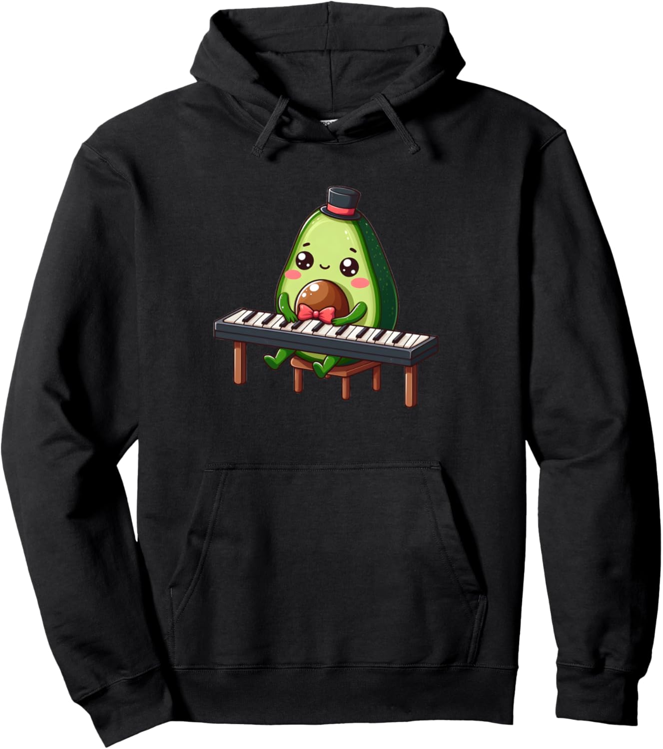 Толстовка с капюшоном «Игра на пианино с авокадо» Avocado Playing Piano !, черный
Толстовка с капюшоном «Игра на пианино с авокадо» Avocado Playing Piano !, черный