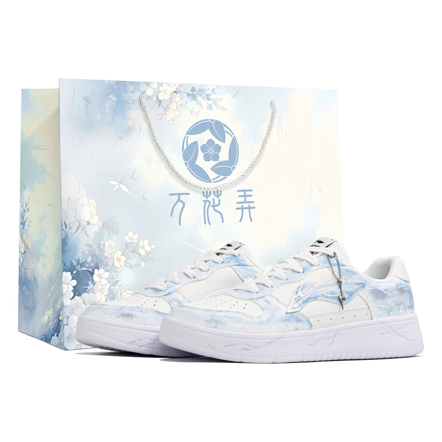 Мужские низкие скейтбордистские кроссовки Li Ning в виде плавающей лодки-калейдоскопа, мгновенного действия, износостойкой сумки для покупок, белые с синим
Мужские низкие скейтбордистские кроссовки Li Ning в виде плавающей лодки-калейдоскопа, мгновенного действия, износостойкой сумки для покупок, белые с синим