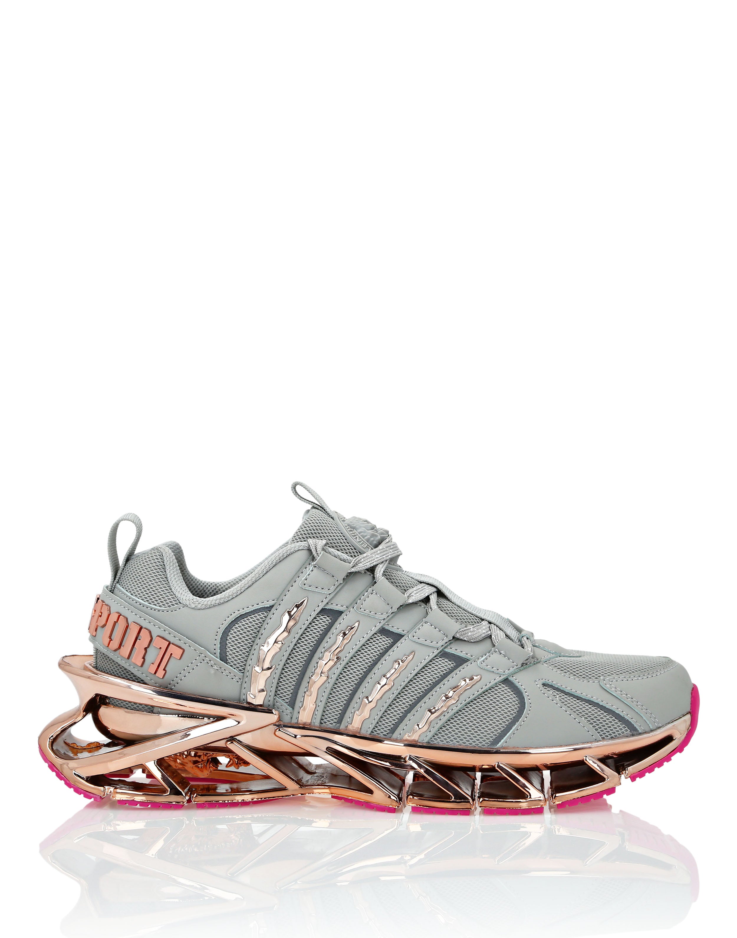 Runner PLEIN SPORT, серый/розовый 
Runner PLEIN SPORT, серый/розовый