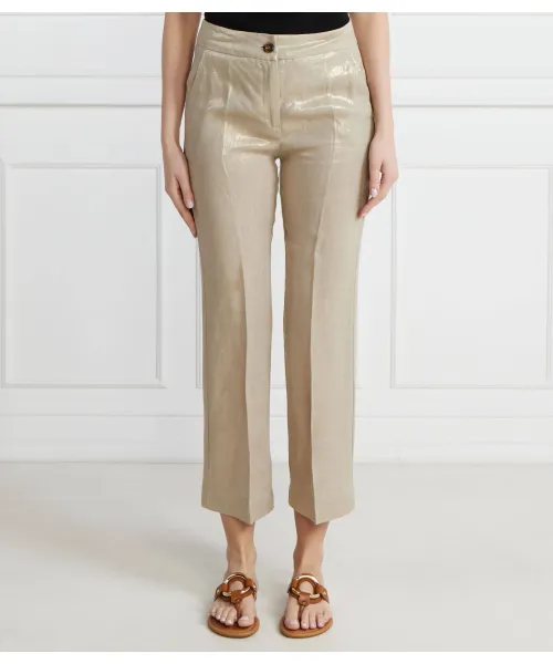 Льняные брюки Turbigo Regular fit Marella Sport, бежевый
Льняные брюки Turbigo Regular fit Marella Sport, бежевый