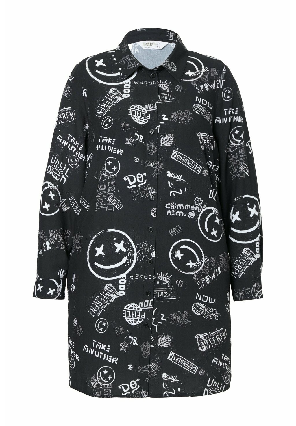 Блузка на пуговицах STRAIGHT FIT Angel of Style, черный
Блузка на пуговицах STRAIGHT FIT Angel of Style, черный