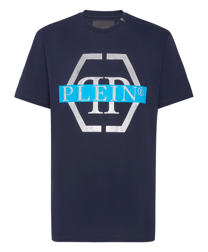 Футболка с круглым вырезом и полипропиленовой лентой. Philipp Plein, синий
Футболка с круглым вырезом и полипропиленовой лентой. Philipp Plein, синий