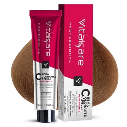 Профессиональный крем-краска в тюбике 8.3 Светло-русый золотой, Vitalcare
Профессиональный крем-краска в тюбике 8.3 Светло-русый золотой, Vitalcare