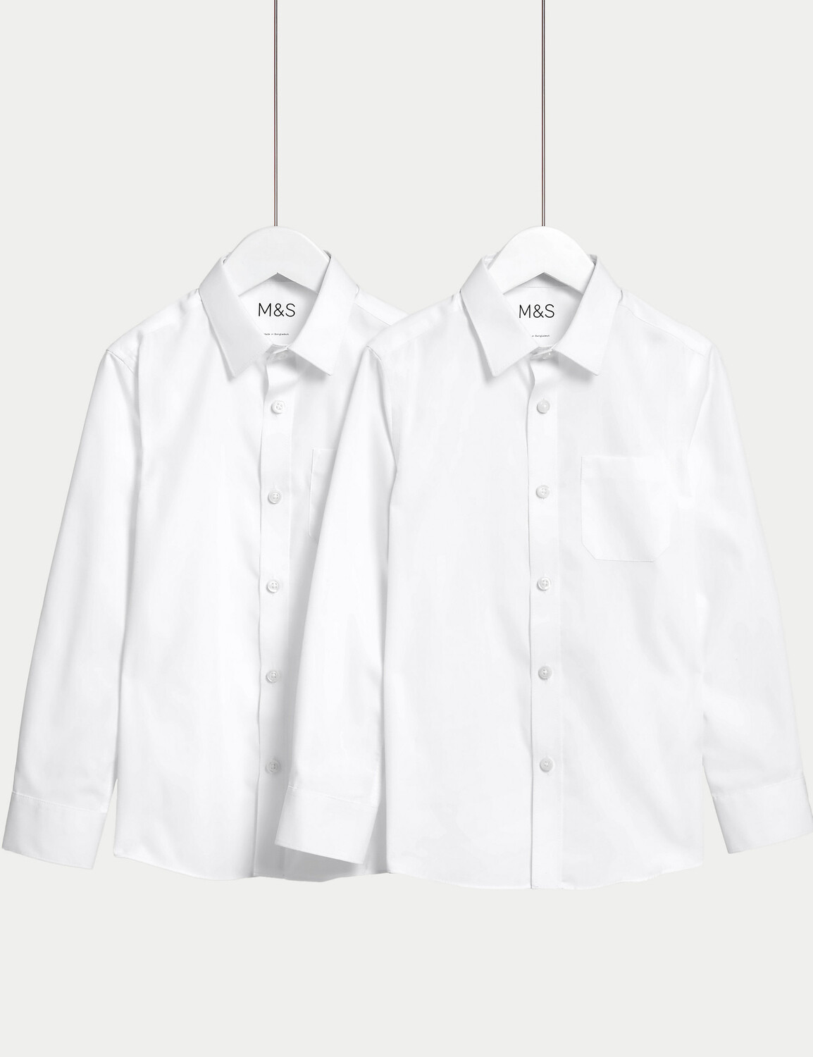 2 пары школьных рубашек без железа для мальчиков (2–18 лет) Marks & Spencer, белый
2 пары школьных рубашек без железа для мальчиков (2–18 лет) Marks & Spencer, белый