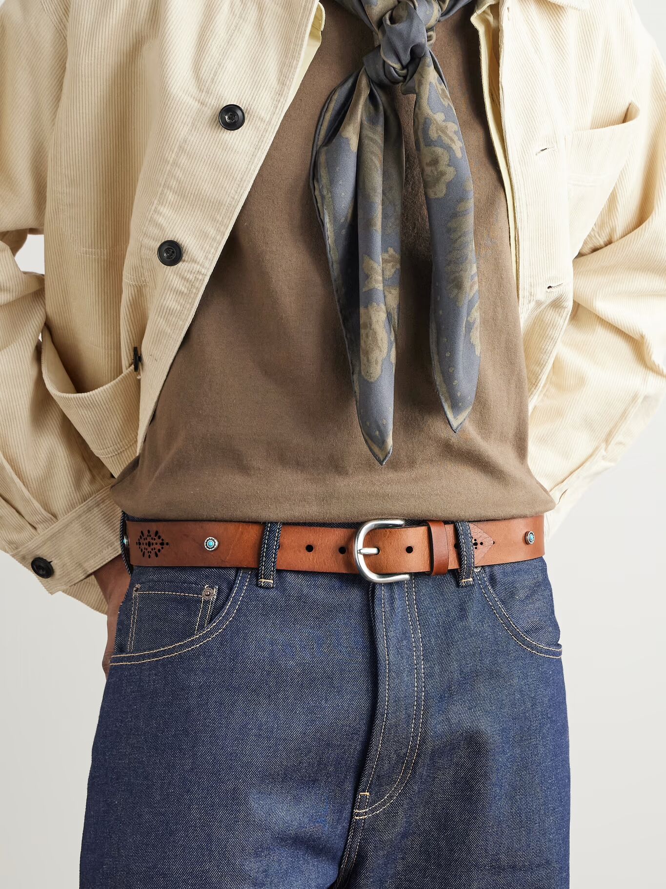 Ремень Balvir 3,5 см из кожи с лазерной резкой и заклепками A KIND OF GUISE, коричневый
Ремень Balvir 3,5 см из кожи с лазерной резкой и заклепками A KIND OF GUISE, коричневый