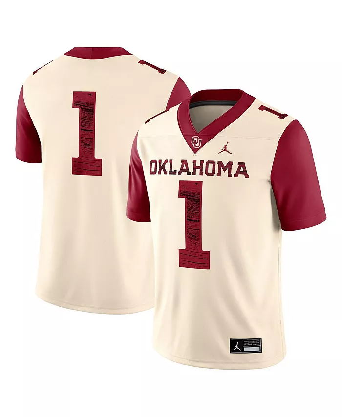 Мужская футболка 1 Natural Oklahoma Sooners Alternate Game Jordan
Мужская футболка 1 Natural Oklahoma Sooners Alternate Game Jordan