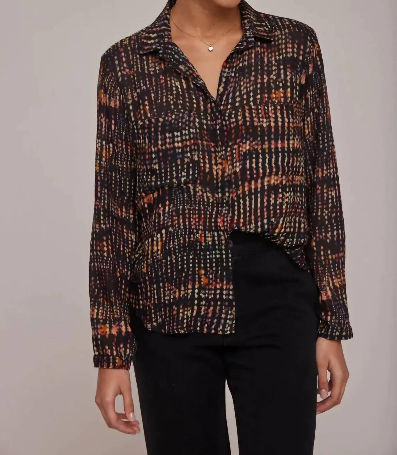 Городские огни хипстерская рубашка в мультиколоре Bella Dahl
Городские огни хипстерская рубашка в мультиколоре Bella Dahl