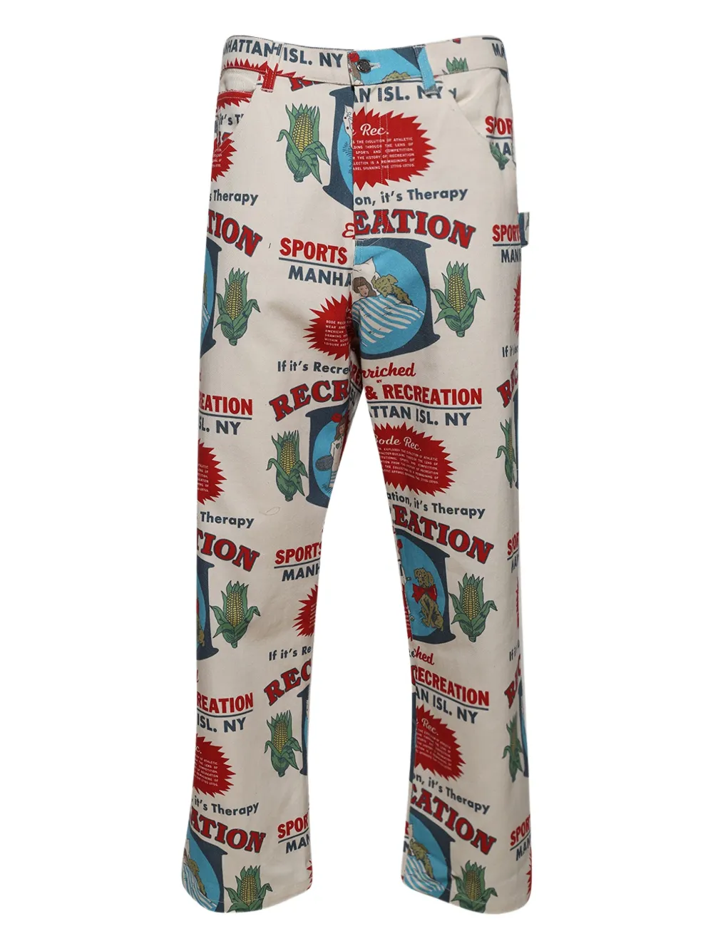 Брюки с графичным принтом BODE, белый
Брюки с графичным принтом BODE, белый