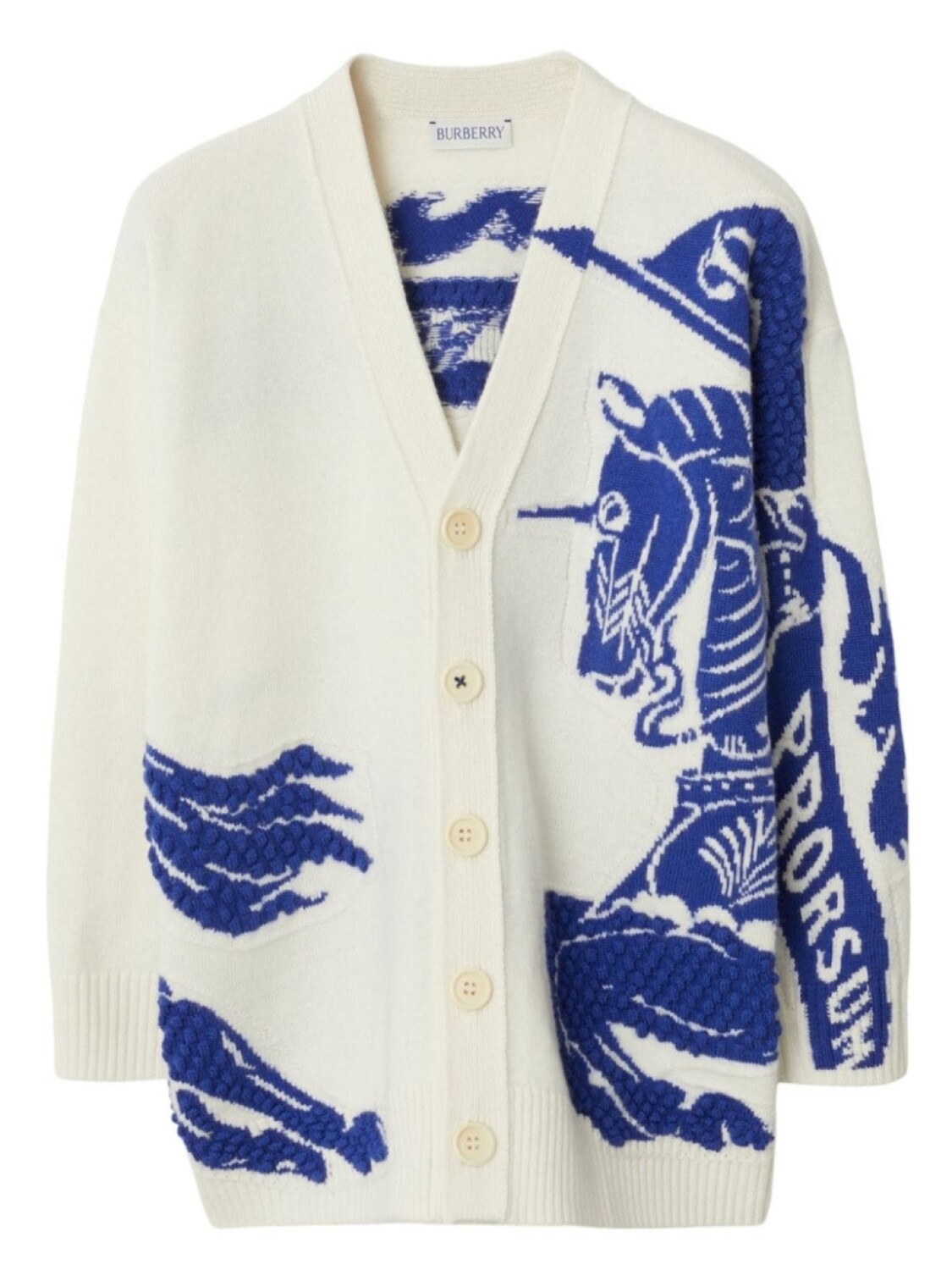 Burberry Kids кардиган Equestrian Knight вязки интарсия, нейтральный цвет
Burberry Kids кардиган Equestrian Knight вязки интарсия, нейтральный цвет