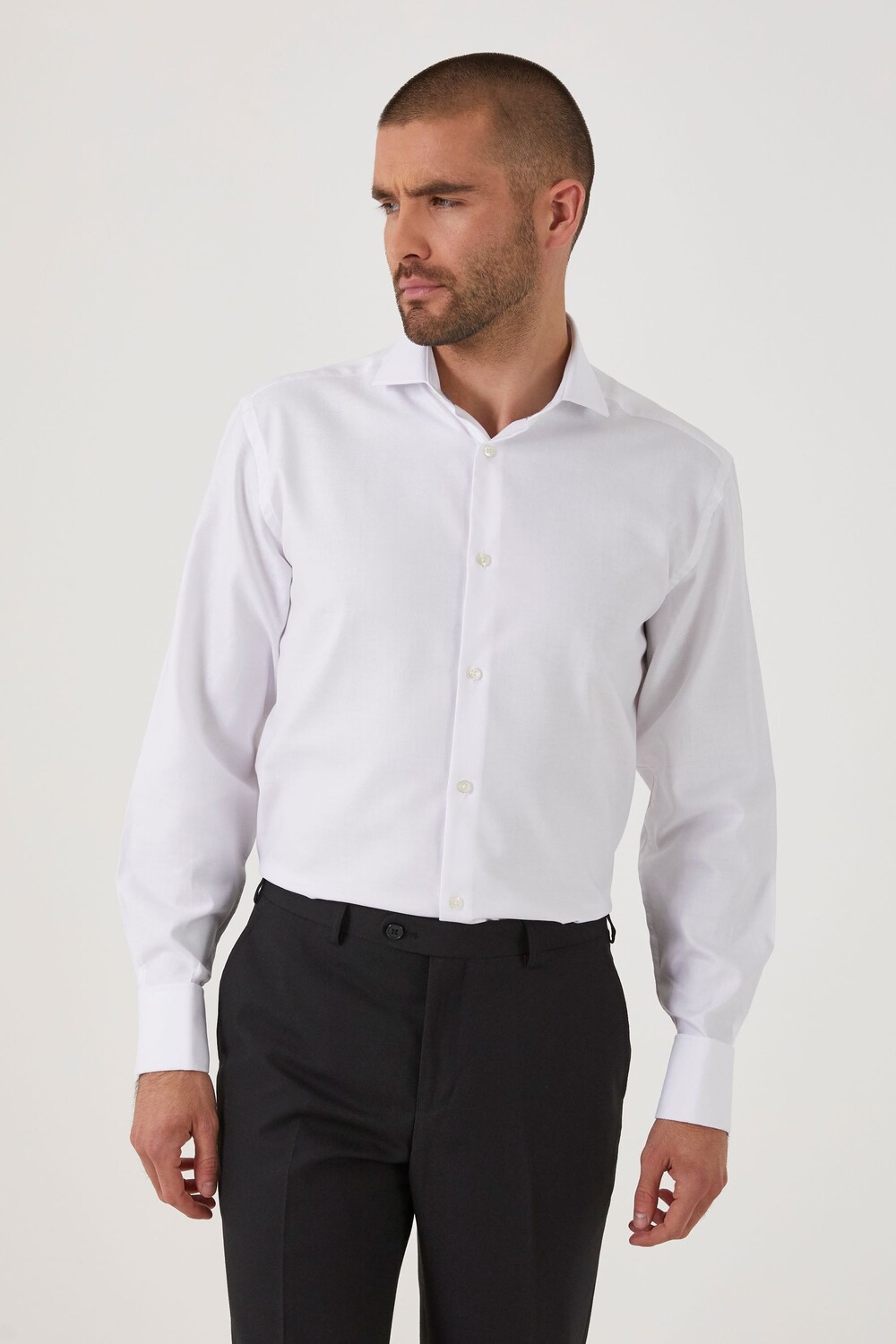 Двойная рубашка добби с двойными манжетами Skopes, белый
Двойная рубашка добби с двойными манжетами Skopes, белый