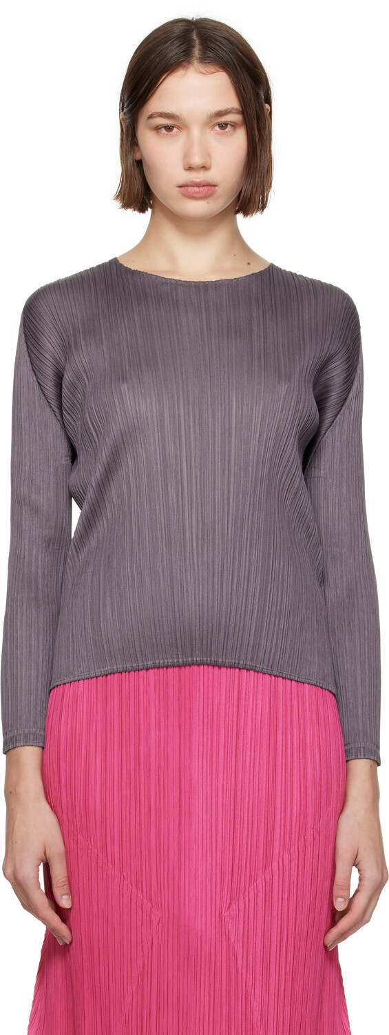 Серые ежемесячные цвета Сентябрь Топ PLEATS PLEASE ISSEY MIYAKE, темно-серый
Серые ежемесячные цвета Сентябрь Топ PLEATS PLEASE ISSEY MIYAKE, темно-серый