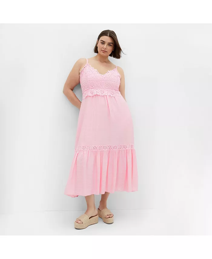 Женское платье макси Brielle CITY CHIC, розовый
Женское платье макси Brielle CITY CHIC, розовый