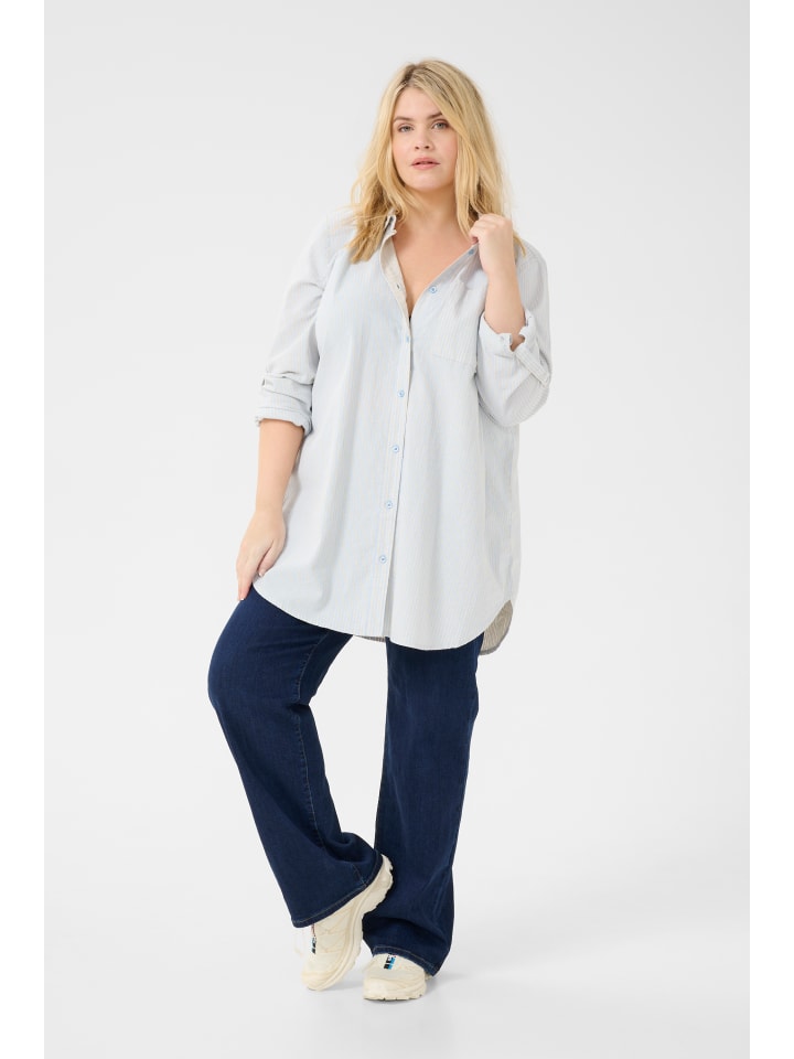 KAFFE curve Туника KCnana свободного кроя в стиле «Нантакетский бриз»/Белая полоса
KAFFE curve Туника KCnana свободного кроя в стиле «Нантакетский бриз»/Белая полоса