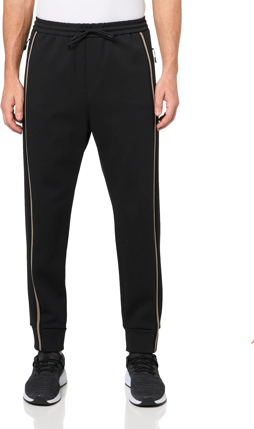 BOSS Мужские тоновые хлопковые спортивные штаны Regular Fit, Black Olive
BOSS Мужские тоновые хлопковые спортивные штаны Regular Fit, Black Olive