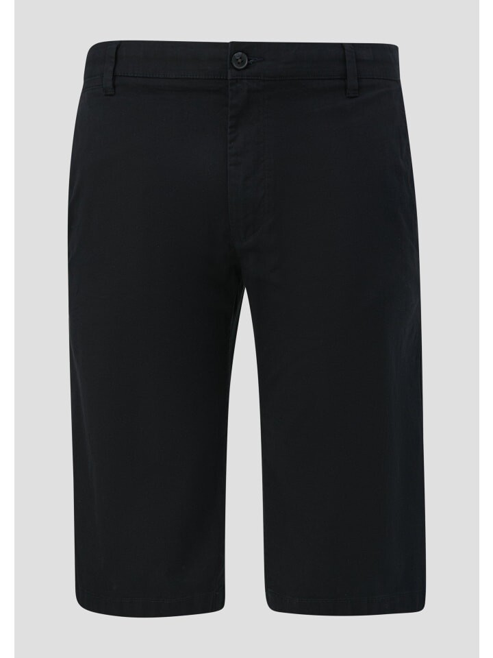 Тканевые шорты s.Oliver, черный 
Тканевые шорты s.Oliver, черный