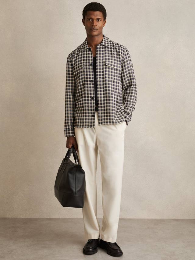 Рубашка Ribona в клетку Reiss, Navy/White
Рубашка Ribona в клетку Reiss, Navy/White