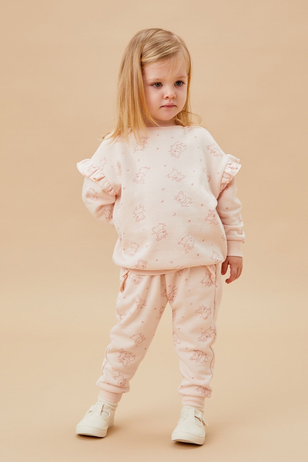 Супермягкие спортивные штаны из органического хлопка и бамбука с изображением свинки Пеппы Mori, бежевый
Супермягкие спортивные штаны из органического хлопка и бамбука с изображением свинки Пеппы Mori, бежевый