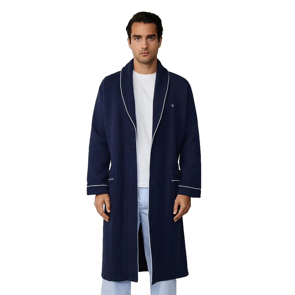 Хакетт Вафельный халат Hackett, синий
Хакетт Вафельный халат Hackett, синий